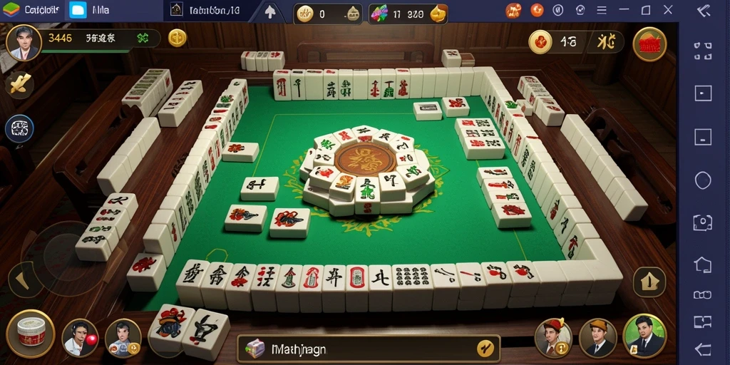 Screenshot gameplay menarik dari 3446 Mahjong.