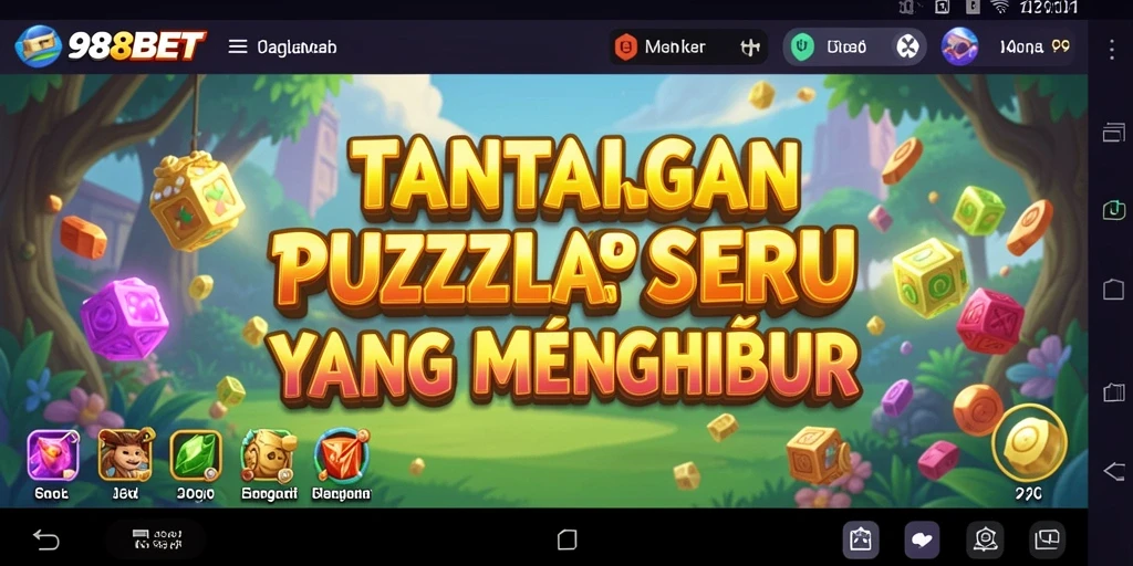 Tampilan gameplay Puzzle seru di 988BET.