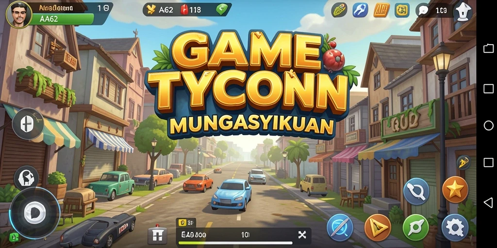 Screenshot menunjukkan gameplay menarik dari game Tycoon AA62.