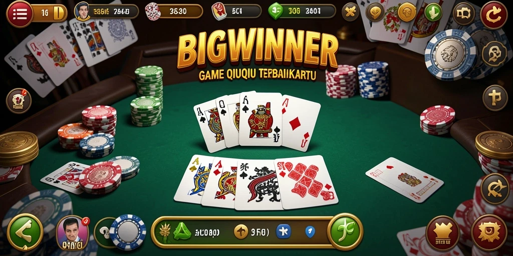 Tampilan gameplay QiuQiu di BIGWINNER yang seru dan dinamis.