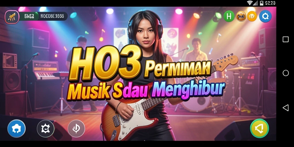 Tampilan gameplay HO3 yang menarik dengan alunan musik.