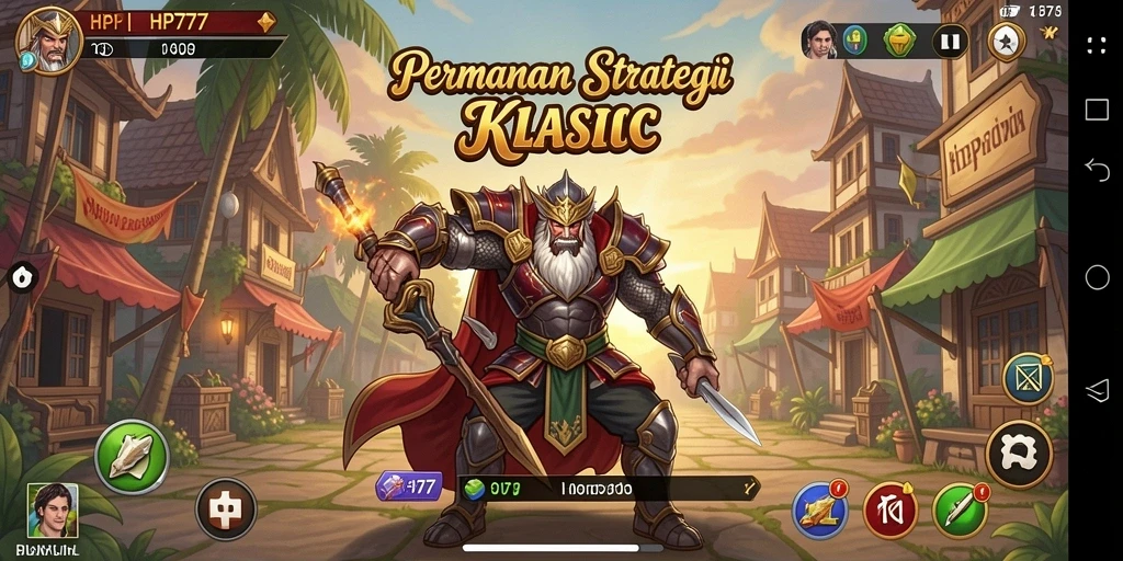 Screenshot utama dari gameplay HP777 yang menampilkan aksi dan strategi.