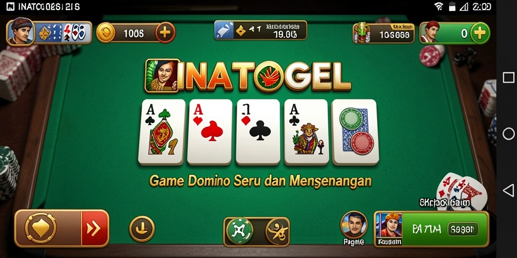 Screenshot gameplay INATOGEL yang menunjukkan keseruan permainan Domino.