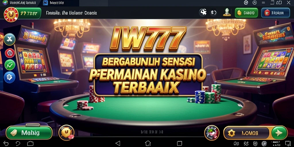 Tampilan gameplay IW777 yang menakjubkan dengan beragam pilihan permainan kasino.