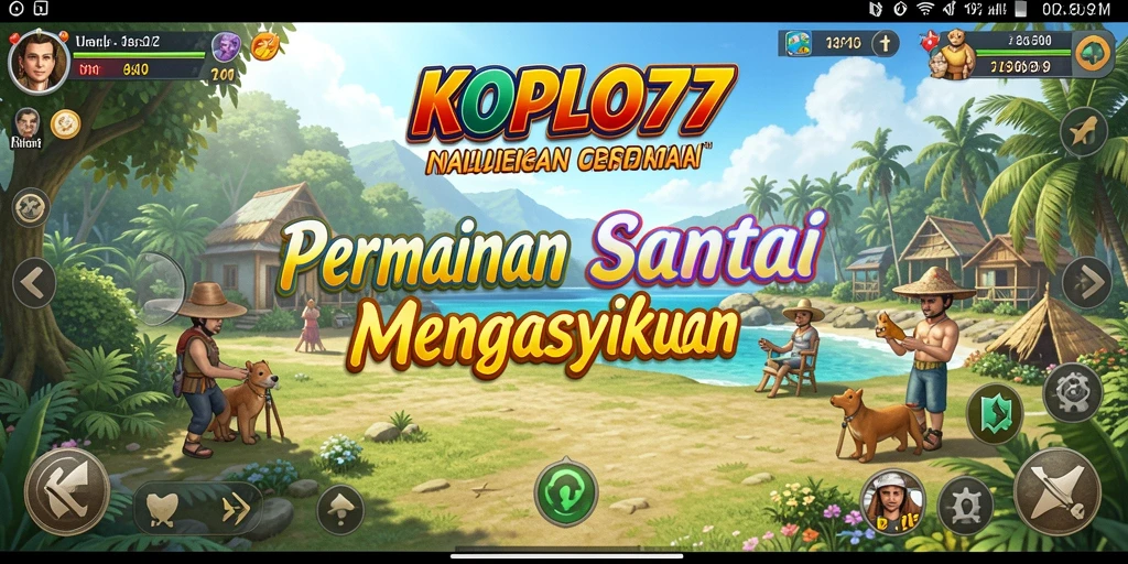 Screenshot gameplay KOPLO77 dengan antarmuka yang cerah dan interaktif.