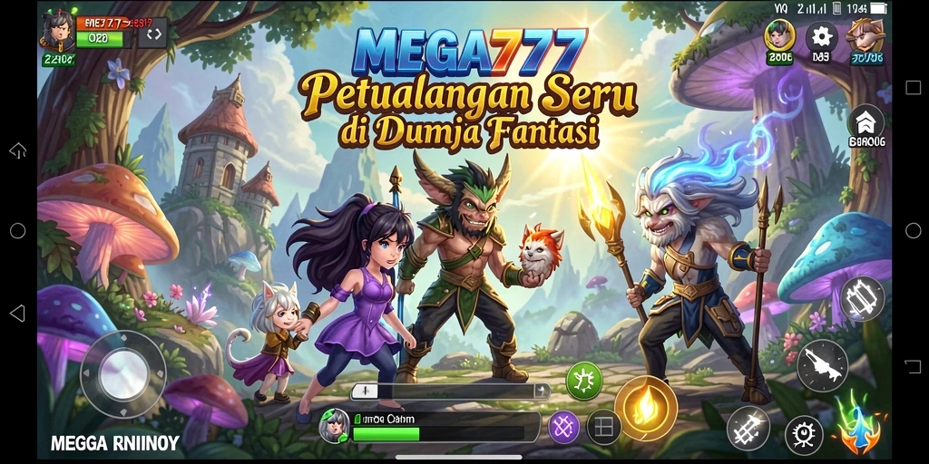 Screenshot gameplay MEGA777 yang menampilkan aksi petualangan seru.