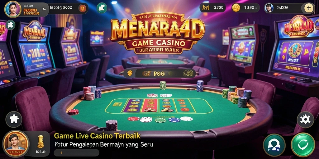 Tampilan gameplay Live Casino yang mengesankan dan interaktif.