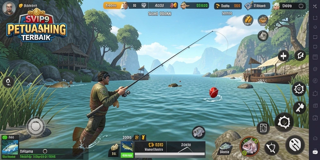 Tangkapan ikan yang spektakuler dalam gameplay SVIP9.